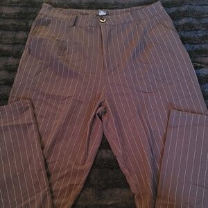 Black Pinstripe Pants